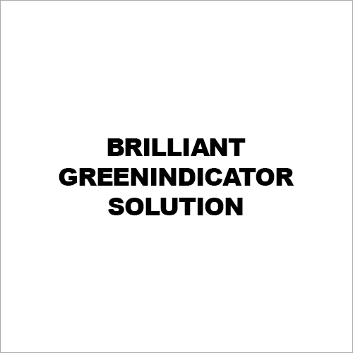 Brilliant Greenindicator Solution - 1% Concentration, 100ml Bottle | Accurate Results, High Sensitivity, Versatile pH Indicator