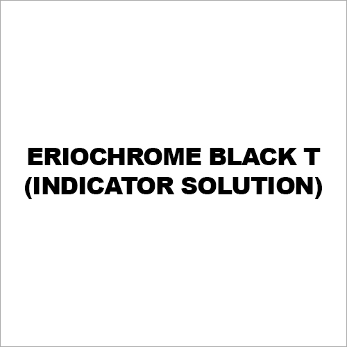 Eriochrome Black T (Indicator Solution)