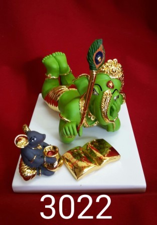 Resin Gold Plated Ganesh Statues