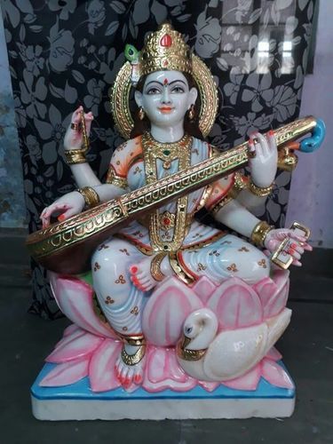 Marble Saraswati Statue