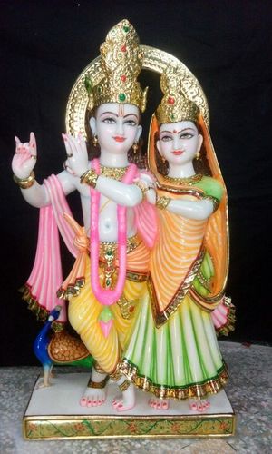 Marble Radhe Krishna Statue