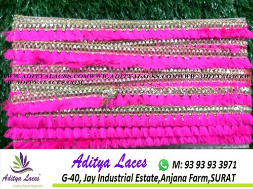 Samosa Fumati Lace Decoration Material: Sequins