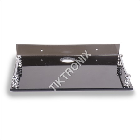 Fibre Black Set Top Box Stand