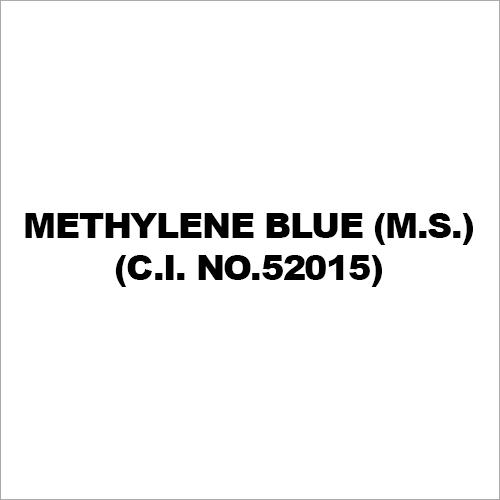 Methylene Blue (M.S.) (C.I. No.52015)