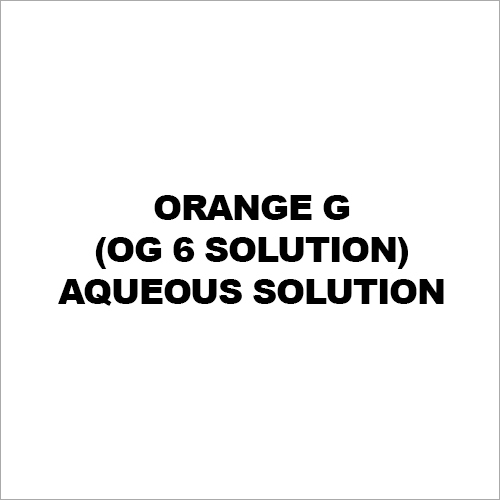 Orange G (Og 6 Solution) Aqueous Solution