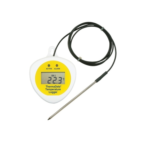 ThermaDataAR TDF data logger, LCD with external fixed sensor