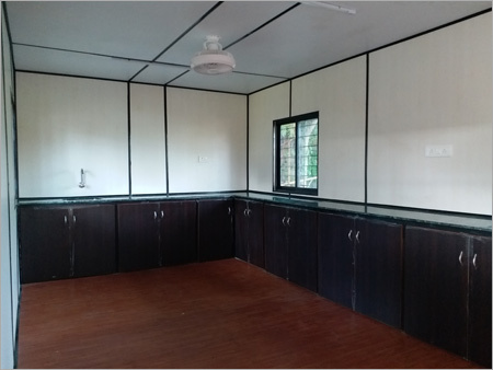 Prefabricated Cabin - Steel, Various Dimensions | PU Foam Insulated, Weather Resistant, Energy Efficient, Double Glazed Windows, Durable and Customizable Design