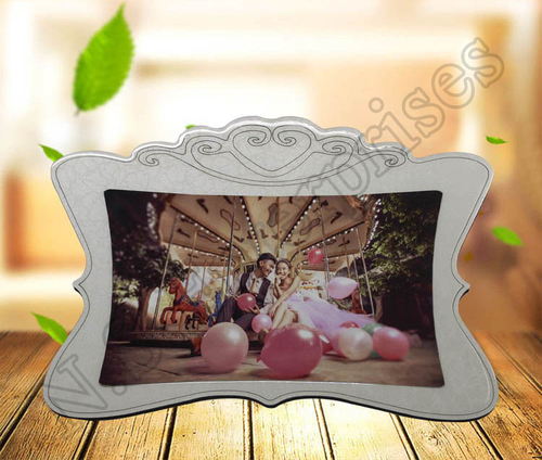 MD-041 Sublimation Crystal MDF Frame - 220*320*12mm, White MDF Material with 245*145mm Printing Size, 36 Pcs per Ctn, 27kg Gross Weight