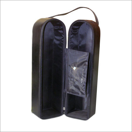 Leather Wine Bottle Bags By GANDHI INDUSTRIES