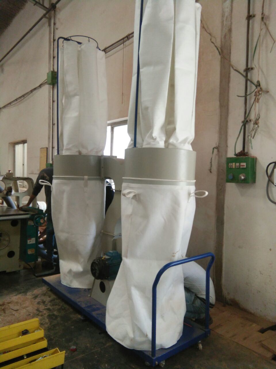 Double Bag Capacity Portable Dust Collector