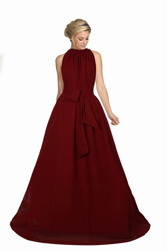 Maroon Ladies Party Wear Gown