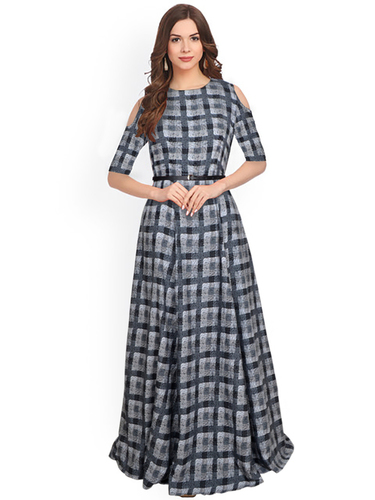 Black Ladies Long Gown