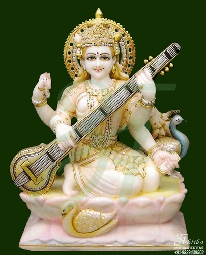 Marble Saraswati Statue