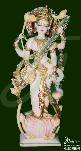 Marble Saraswati Statue