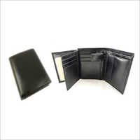 Men's Genuine Leather Wallet - 10.5 X 12.5 Inches, Black | Handmade, Slim Design, Coin Pouch, Expendable Card Slots