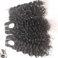 Natural French Curl Style And Remy Hair Grade Human Hair Extensions For Black Women