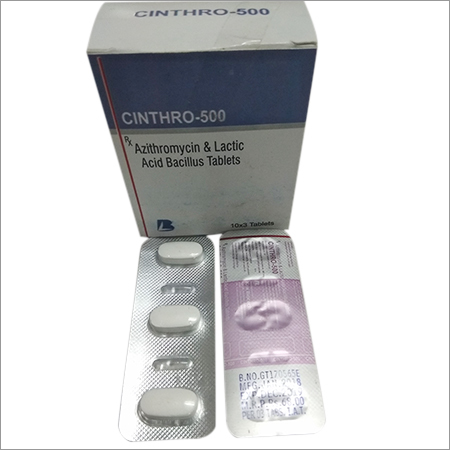 Cinthro-500 Azithromycin & Lactic Acid Bacillus Tablets Generic Drugs