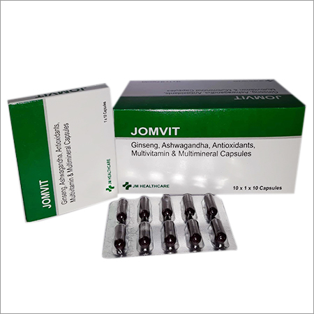 Ginseng, Ashwagandha, Antioxidants, Multivitamin and Multimineral Capsules