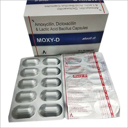 Moxy-D Amoxycillin, Dicloxacillin & Lactic Acid Bacillus Capsules
