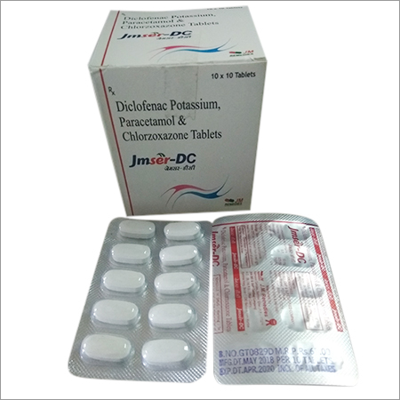 Diclofenac Potassium, Paracetamol and Chlorzoxazone Tablets - Fast-Acting Relief for Viral Infections, Menstrual Cramps, Backaches | Suitable for Adults, Teens, and Women, Contamination-Free Manufacturing