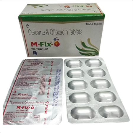 M-Fix-O Cefixime Ofloxacin Tablets Generic Drugs