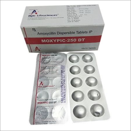 Moxypic-250 DT Amoxicillin Dispersible Tablets IP Moxypic-250 DT Amoxicillin Dispersible Tablets IP