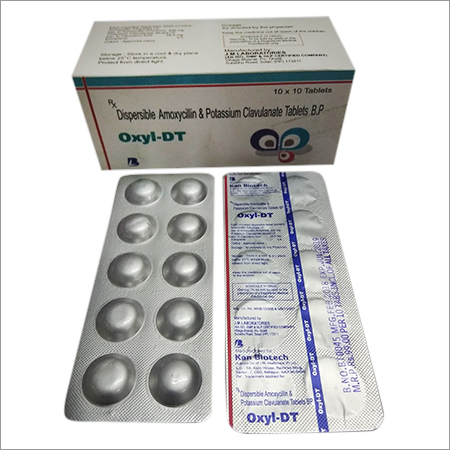 Oxyl-Dt Dispersible Amoxycillin And Potassium Clavulanate Tablets Generic Drugs