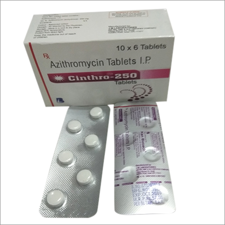 Cinthro 250 Azithromycin Tablets Generic Drugs