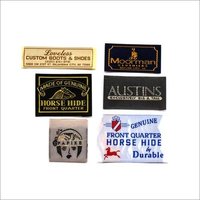 Custom Woven Labels - Cloth, 15-20 Mm Length, Rectangle Shape, 2-3 Mm Thickness | Ideal For Shoe Branding And Customizations