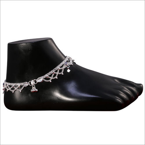 Metal Silver Anklets