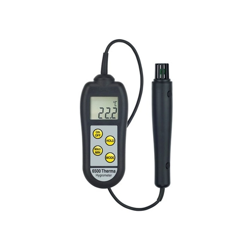 6500 Therma hygrometer thermometer measures humidity & air temperature