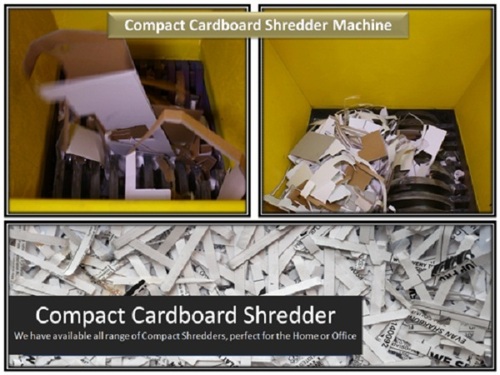 Compact Cardboard Shredder Wastebasket.