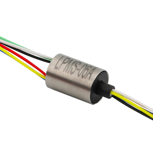 6 Circuits Super Miniature Capsule Slip Ring - Stainless Steel