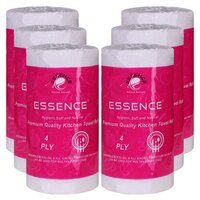 Kitchen Towel - 4 Ply 200mm X 200mm | 100% Virgin Pulp, Disposable, Eco-friendly, Highly Absorbent, Soft Touch, Multi-purpose Use