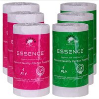 Kitchen Roll - 4 Ply Paper, 200mm X 200mm | Highly Absorbent, Soft Touch, Hygienic For Home And Office Use