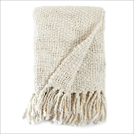 Wool Knitted Throw