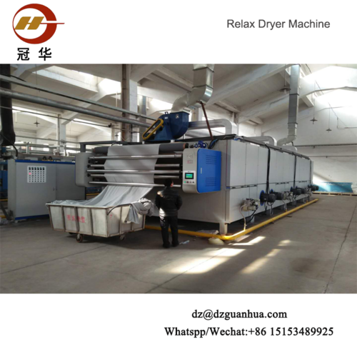 tensionless dryer with padder in front  dyeing finishing machine