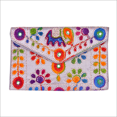Ladies White Clutch Bag