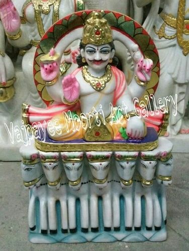 Marble Surya Statue