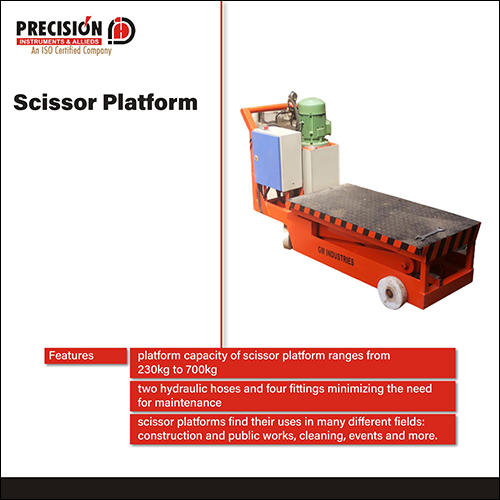 Scissor Platform By PRECISION INSTRUMENTS & ALLIEDS