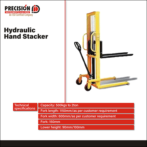 Hydraulic Hand Stacker By PRECISION INSTRUMENTS & ALLIEDS