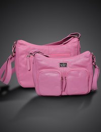 Pink Leather Ladies Handbag
