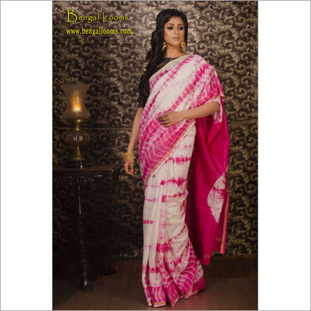 Pink And All Hand Block Pure Cotton Sarees