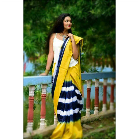 Hand block Printed Cotton Saree