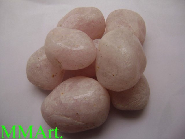 light rose quartz premium quartz round machine polished pebbles