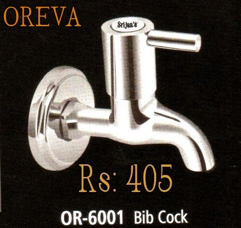 OREVA BIB COCK - Chromium Plated Brass, 15 mm Quarter Turn | Wall Mounted Installation