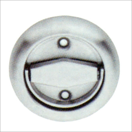 Silver Flush Ring Pull Latchset