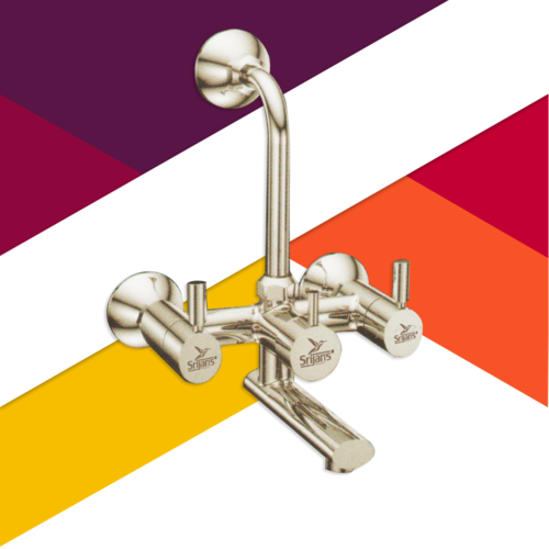Qtr. Turn Srijan'S Faucet Ovel 2 In 1 Mixer With Bend