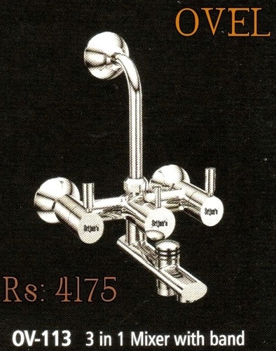 Ovel 2 In 1 Mixer With Band Installation Type: Wall Mounted