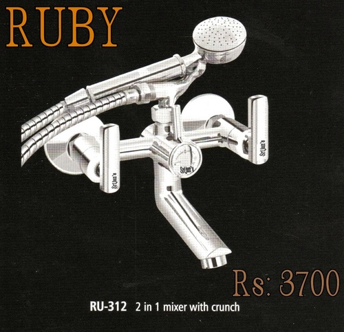 Ruby 2 In 1 Mixer With Crunch Installation Type: Wall Mounted